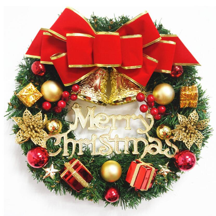 Christmas wreath holiday decoration 30cm Christmas wreath pendant